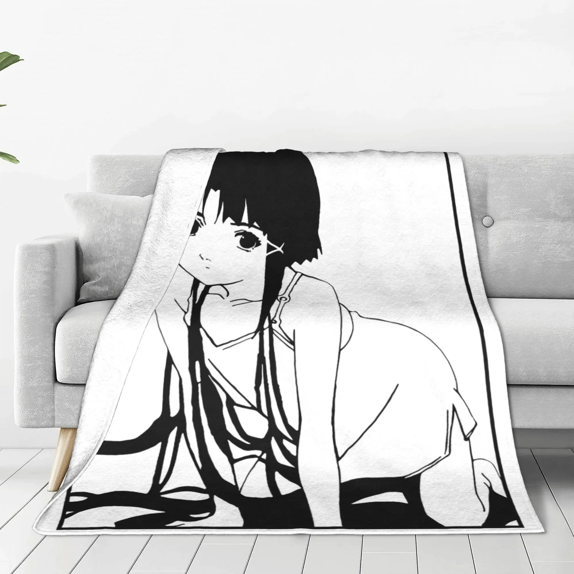 Одеяла Serial Experiments Lain 80-х 90-х годов Научная фантастика Аниме Плюшевые потрясающие