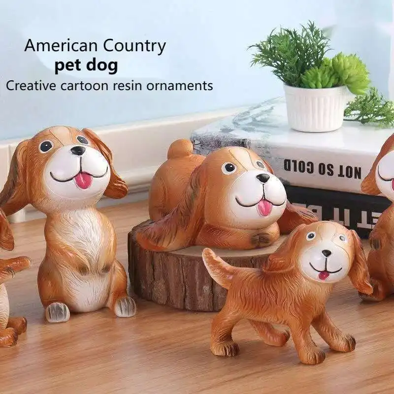 Мультяшная собака Cornetto аксессуары для дома изделия из смолы автомобиль ручная