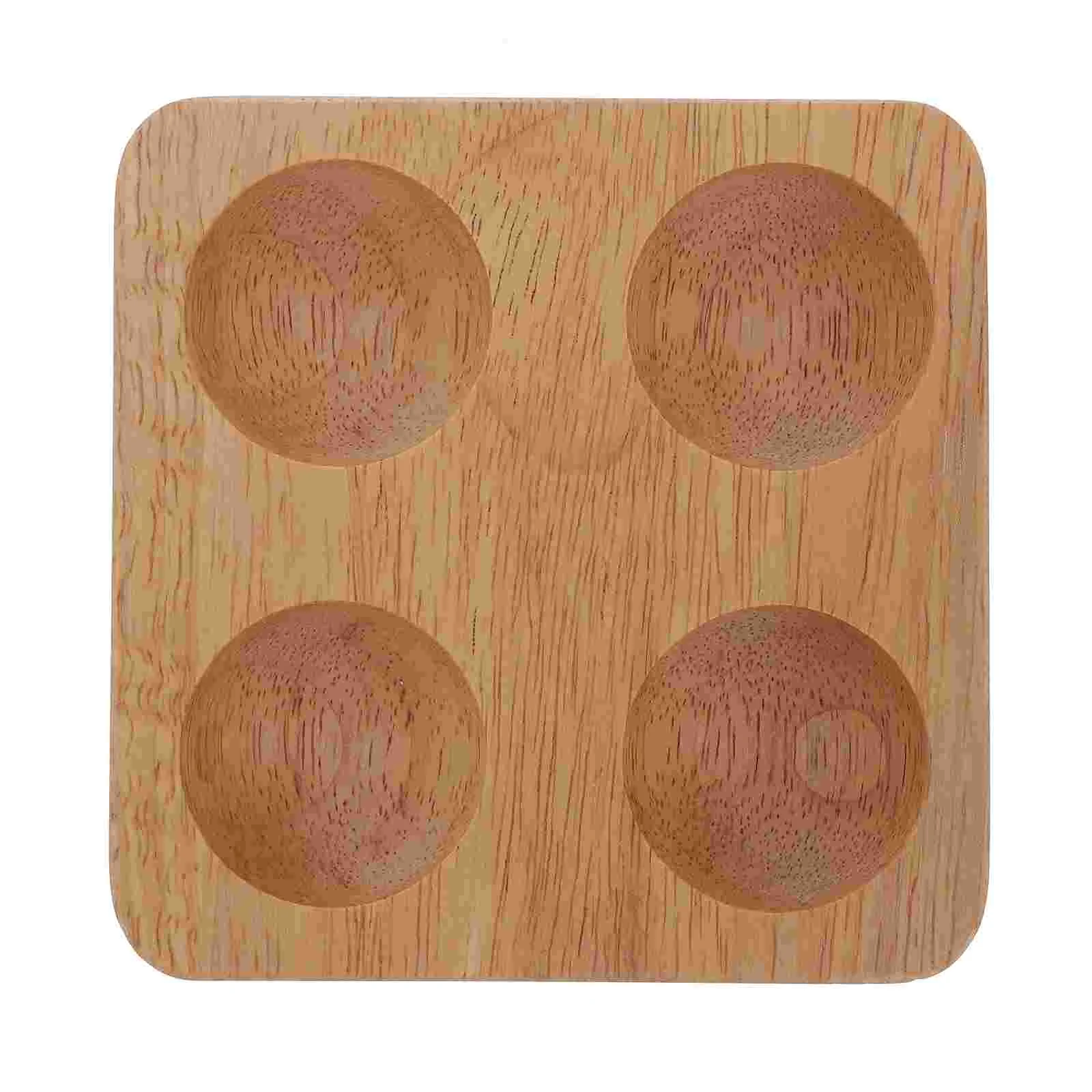 

Wooden Egg Holder Fridge Countertop Retro Kitchen Egg Base Egg Storage Container Egg Organizer 4 Holes Egg Holder