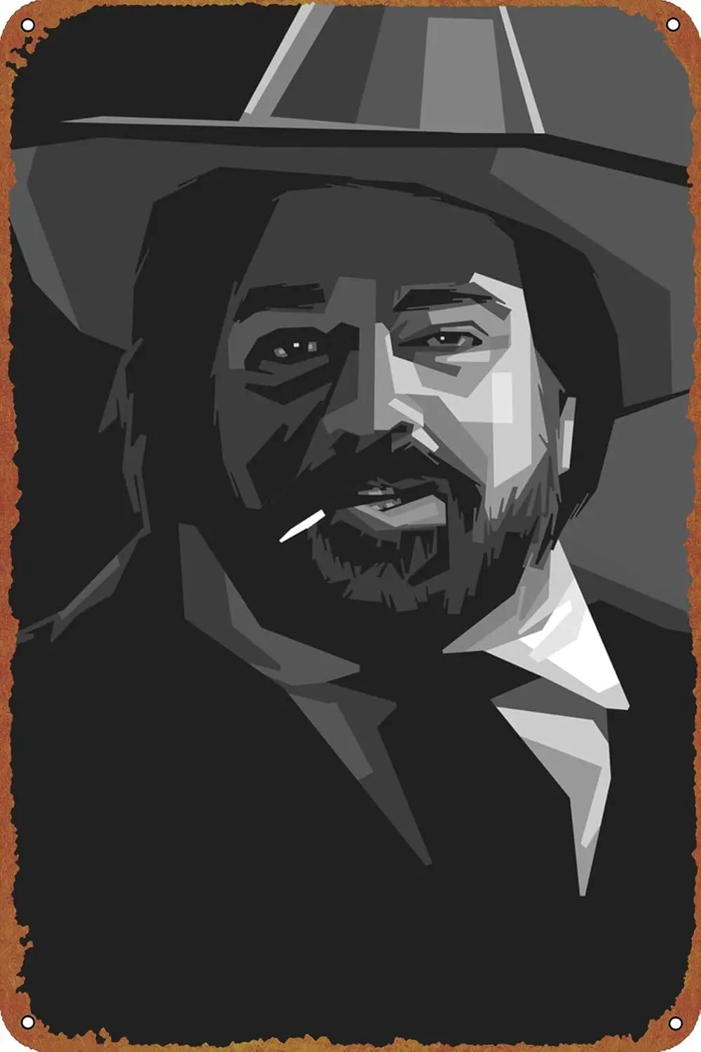 ce dyton gryscle Moe Post Retro Metl Tn Sgn ntge Wll Decor Sgns 812 nch