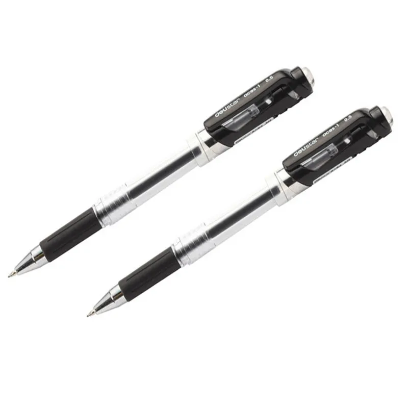 

DL S22 neutral pen 0.5mm bullet pen signature black transparent pen stationery Stationery office supplies for students