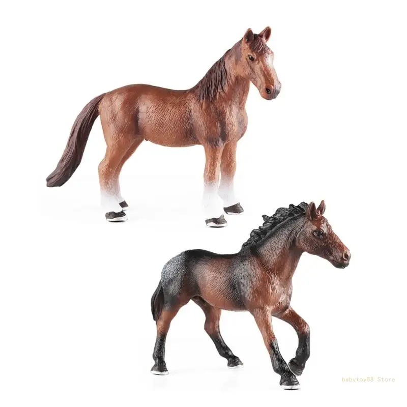 

Y4UD Steed Statue Garden Yard Display Widgets Horse Appaloosa Model for Collection