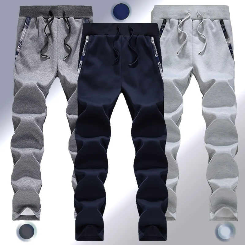 

New Autumn & Winter Warm Pants Men's Jogging Pants Casual Pocket Trousers Camouflage Plush Sports Pants Men's Fashion Clothing