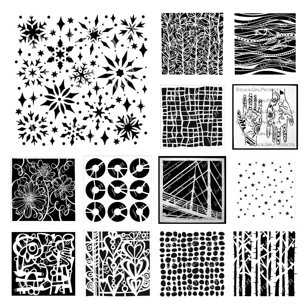 

Hot Sale New Snowflake Waves Hands Layering Drawing Stencils Scrapbooking Embossing Diy Greeting Card Album Coloring Template