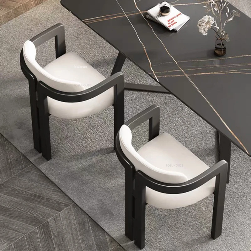 

Роскошные обеденные стулья в скандинавском стиле из массива дерева, дизайнерские обеденные стулья со спинкой для дома и ресторана, современные высококачественные стулья для отдыха и учебы
