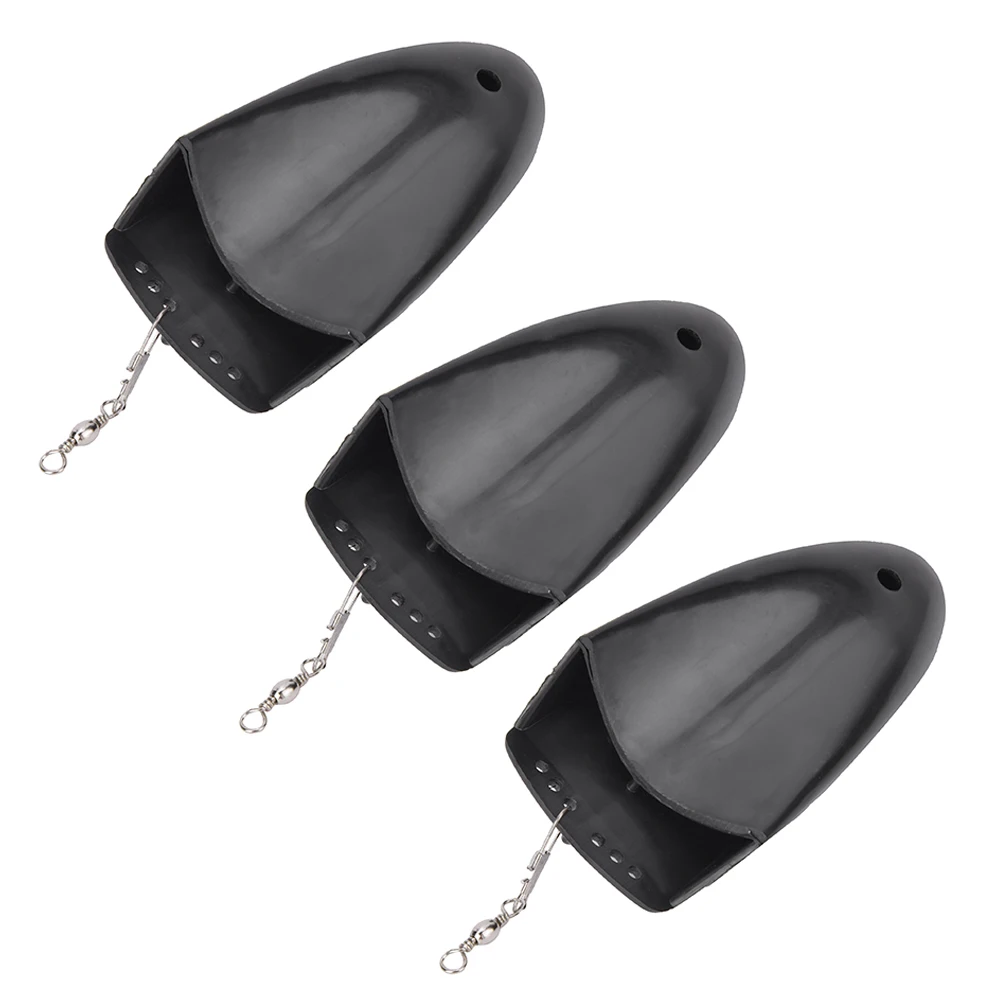 

3pcs Plastic Fishing Trolling Diving Board with Swivel Fishing Tool Accessory