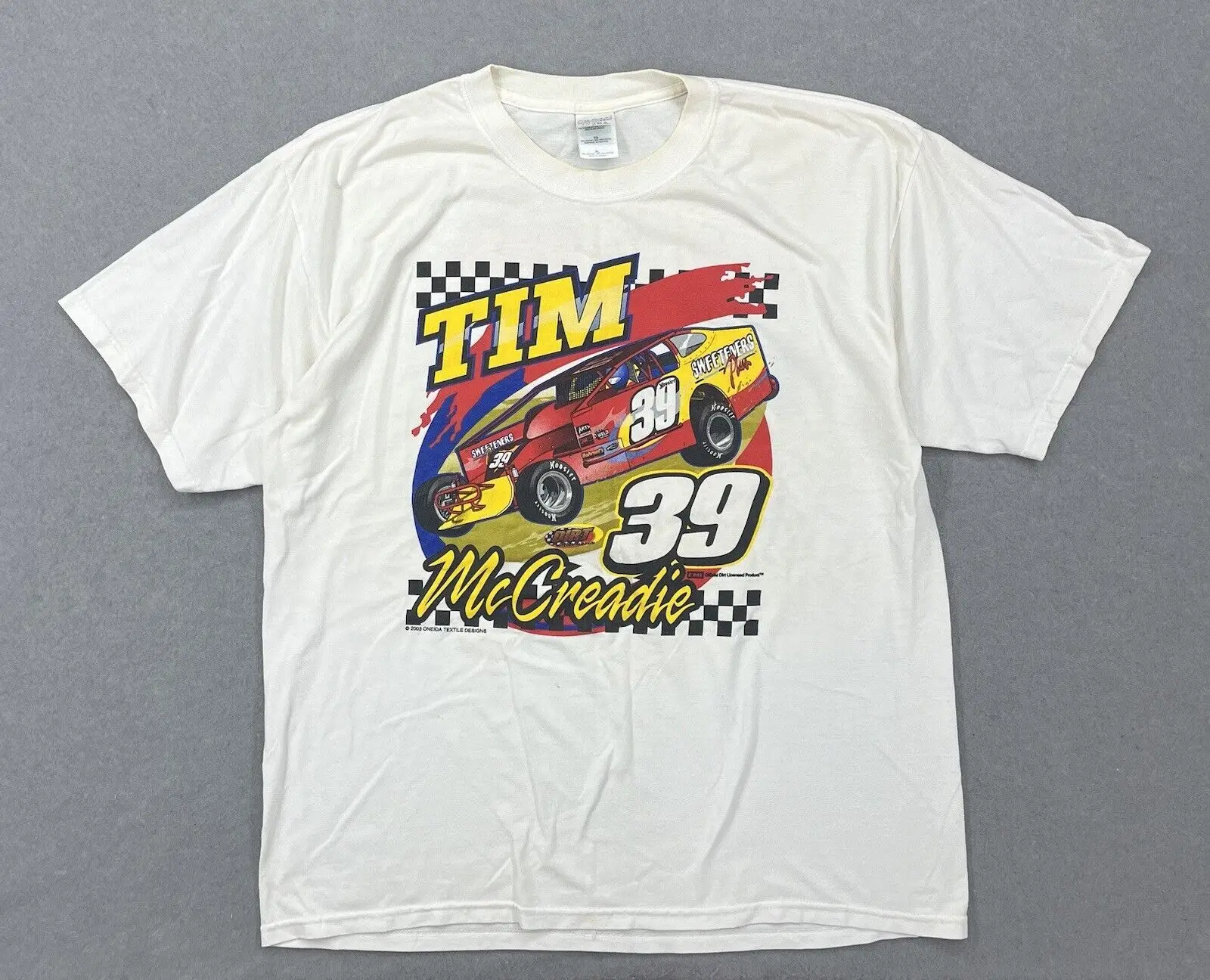 Футболка Tim McCreadie Racing Мужская размер XL #39 Подсластители текстиль Oneida