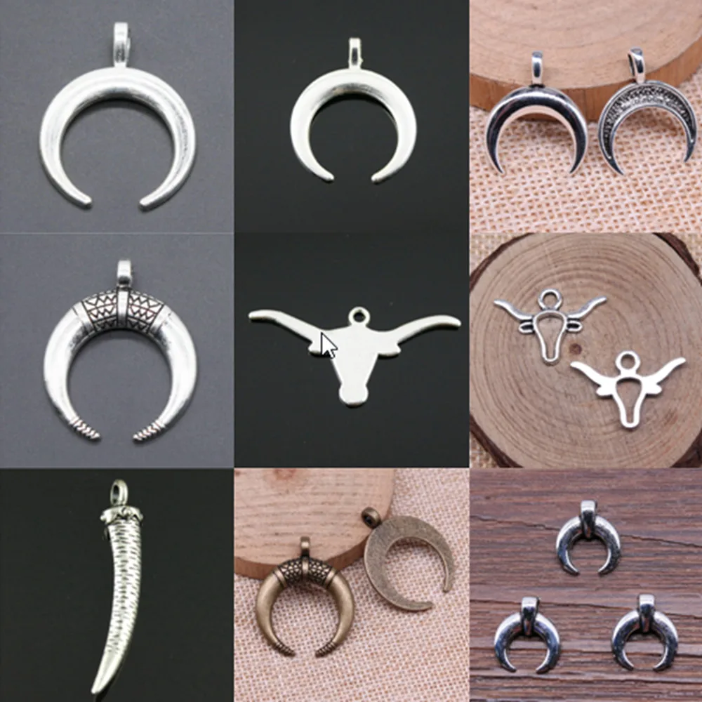 Подвески в виде Рожков для украшений сделай сам