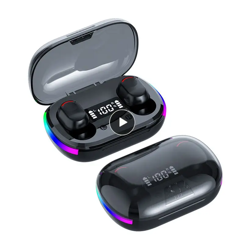 

With Mic Earphones Waterproof Digital Display Headset Hifi Sound Hifi Stereo Sports Earbuds Noise Reduction