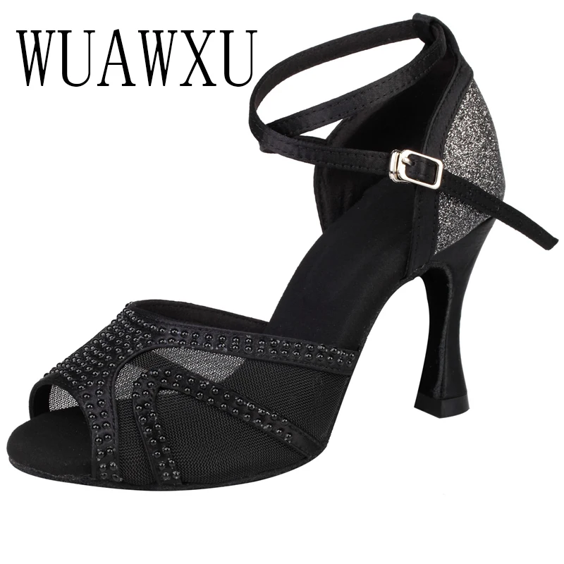 Танцевальные туфли NATASHA для латиноамериканских танцев цвет кожи 8 5 см женские