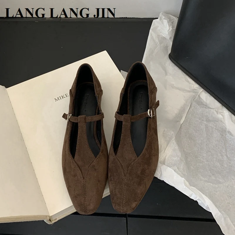 2024 новые осенние балетки на плоской подошве брендовые дизайнерские женские