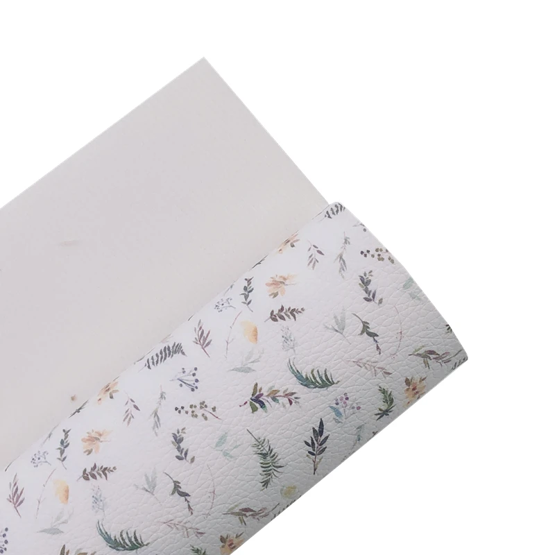 Новые радужные 30x2 2 см/A4 Ванильные белые листья искусственная кожа для бантов