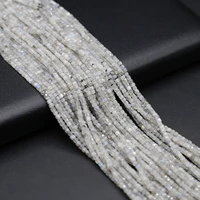 natural stone faceted bead square moonstone crystal bead high quality for jewelry making diy necklace bracelet accessories