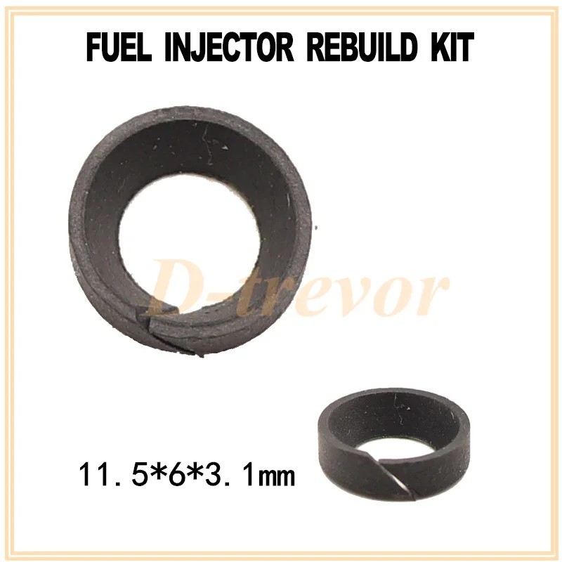 100 шт. ремонтный комплект пластиковых прокладок шайбы топливной форсунки 11 5*3 1 мм