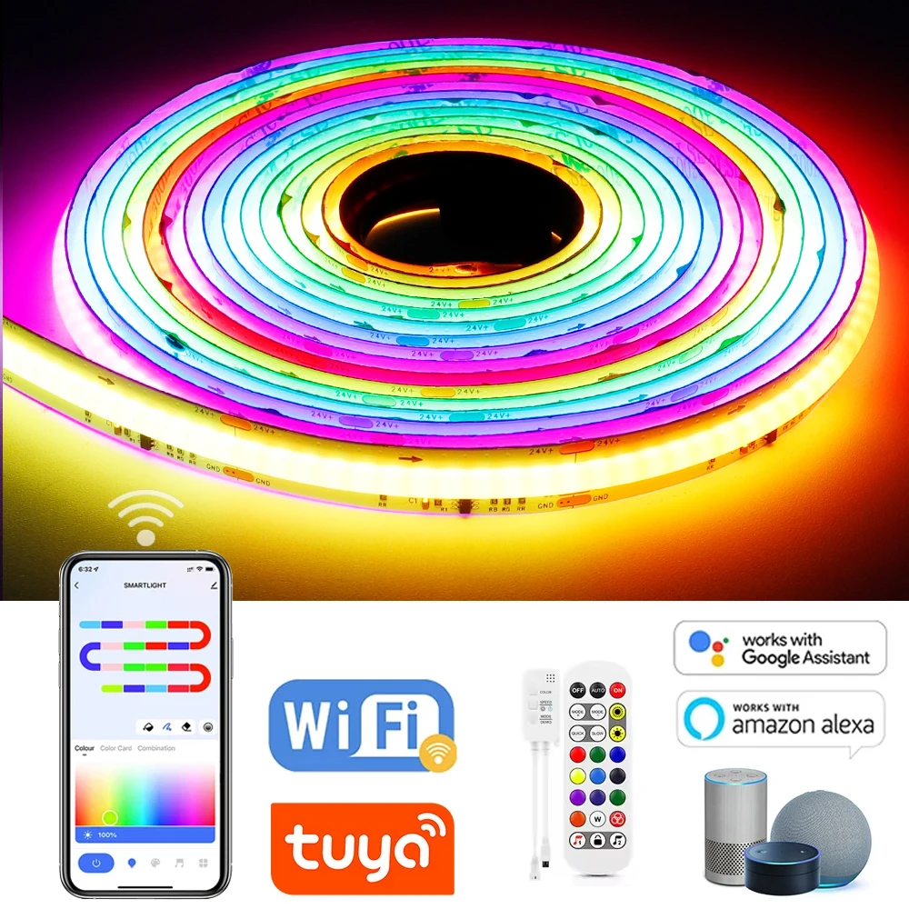 WS2811 RGBIC COB LED Strip Lights