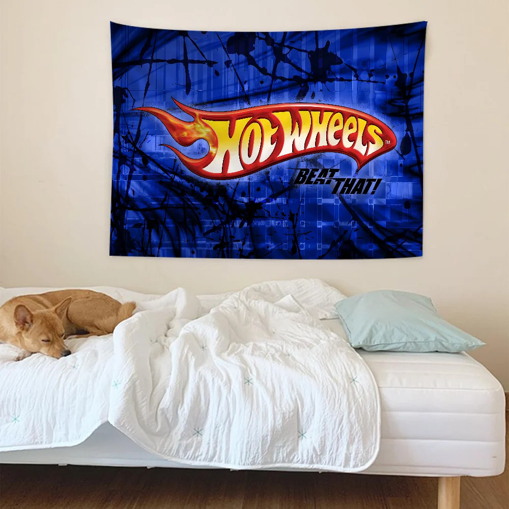 H-Hot W-Wheels Printed Large Wall Tapestry Hanging Tarot Hippie Rugs Dorm Art Home Decor