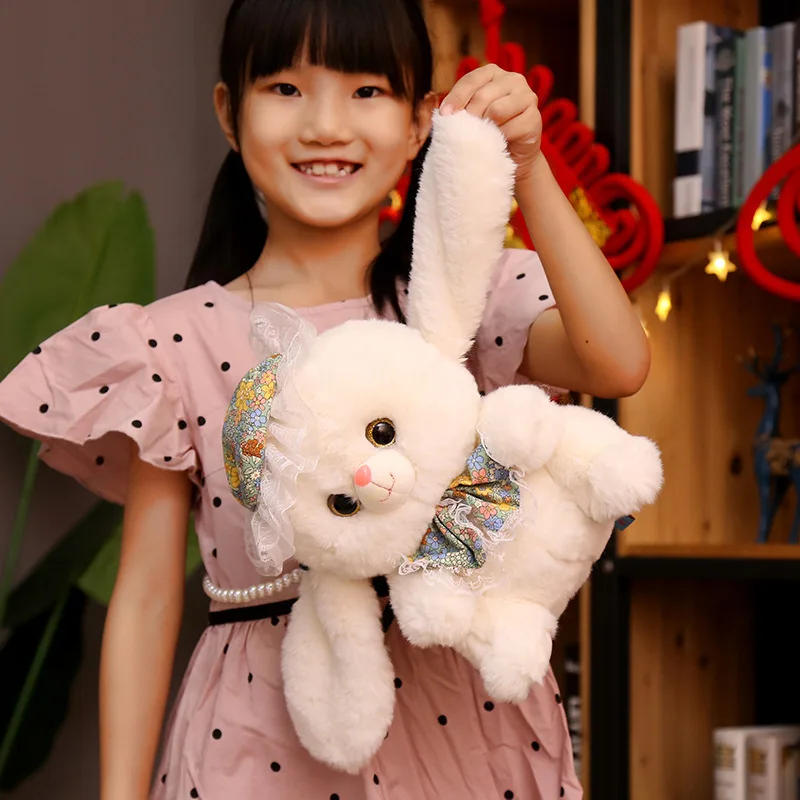 

Plush Backpack Kawaii Lolita Cartoon Rabbit&penguin Plush Bag Children School Bag Mobile Phone Shoulder Bag Coin Purse Toy Gift