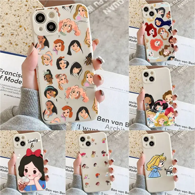 

Disney Princess Phone Case For Iphone 7 8 Plus X Xr Xs 11 12 13 Se2020 Mini Mobile Iphones 14 Pro Max Case