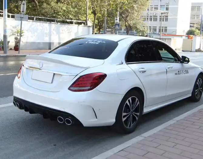 Спойлер для W205 2015-2018 PSM Mercedes-Benz C-class C180 C200 спойлер из АБС-пластика автомобильный