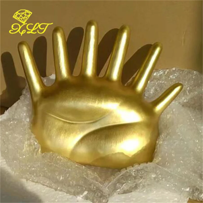 Resin Spray Paint Six Finger Palm Jewelry Rack Ring Necklace Storage Rack Decoration Props Jewelry Display Jewlery Organizer