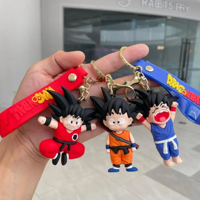 

Anime Dragon Ball Keychain Action Figures Goku Key Chain Backpack Pendants for Boys Car Decorations Cartoon Doll Toys Kids Gifts