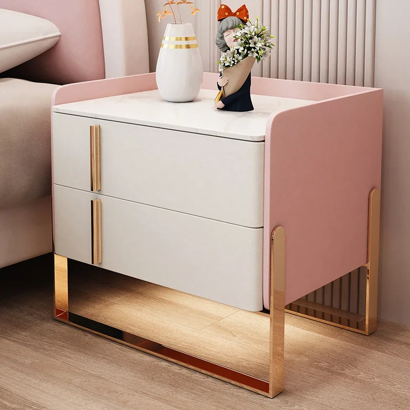 Кофейный прикроватный столик в скандинавском стиле ночная тумбочка для спальни