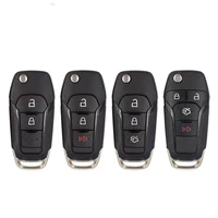 keychannel 234 button car key shell remote case fob cover for ford f150 mondeo ecosport aspire ranger transit replace casing
