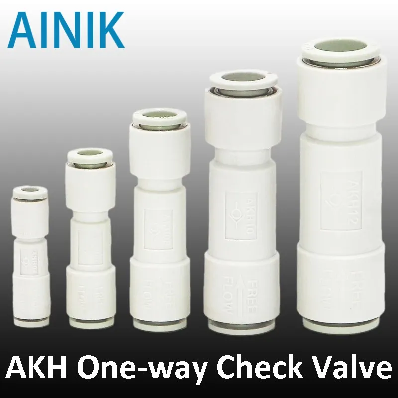 

Non Return Check Valve One Way Air Check Valve 4mm 6mm 8mm 10mm pneumatic AKH4/AKH6/AKH8/AKH10/AKH12