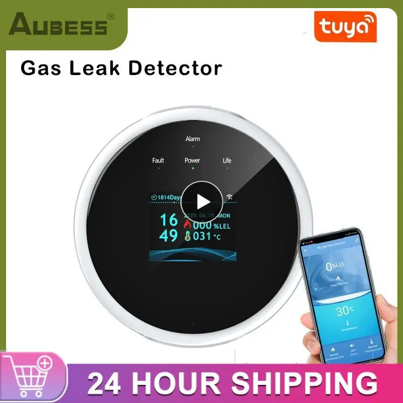 

Tuya Smart Wifi Combustible Gas Leak Detector App Control Fire Security Detector Support Smart Life App Safety Smart Home