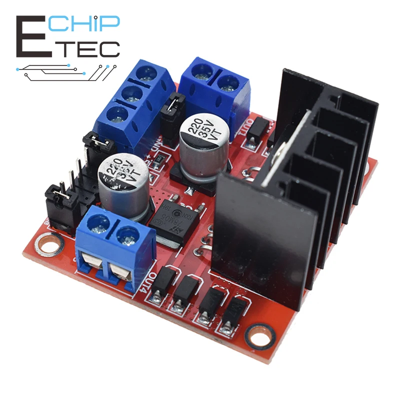 Купи L298N Dual H Bridge DC Stepper Motor Drive Controller Board Module for Arduino Stepper Motor Smart Car Robot за 68 рублей в магазине AliExpress