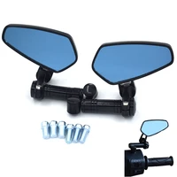 universal cnc motorcycle rearview mirror blue anti glare convex mirror for bmw f800gs f800r f800gt f800st f800s f700gs f650gs