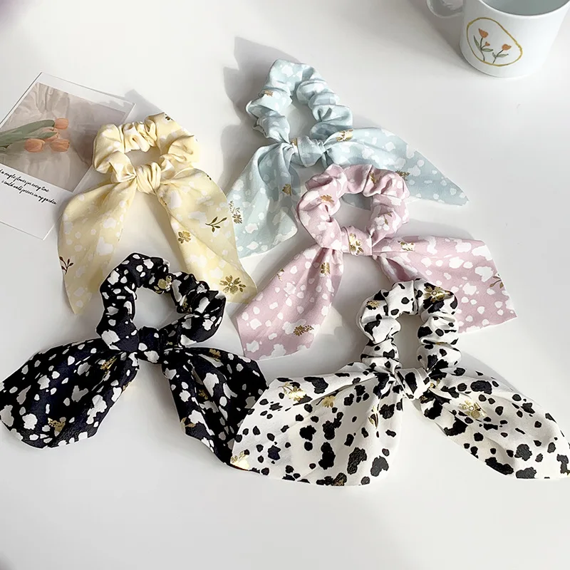 

10 шт., женские резинки для волос с кроличьими ушками