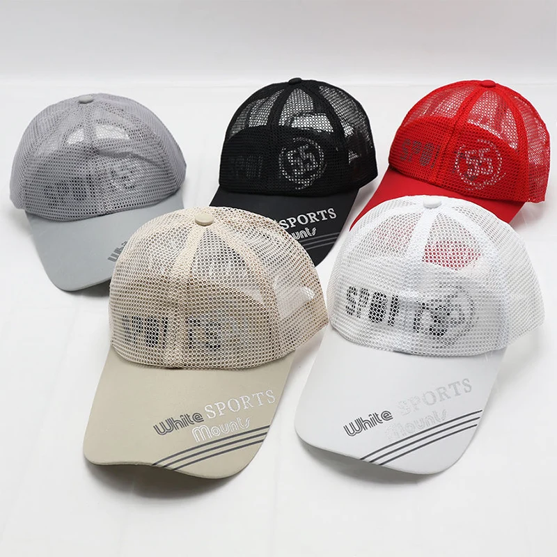 

Fashion Running Hat Summer Breathable Mesh Baseball Cap Solid Quick-drying Outdoor Unisex Sun Hats Snapback Hip Hop