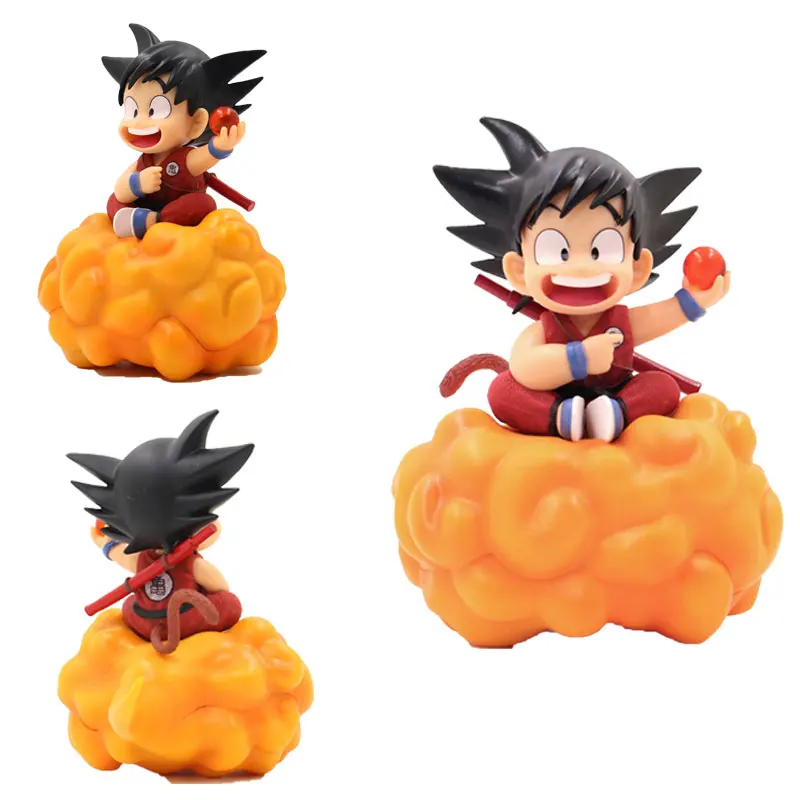 11cm Dragon Ball Z Childhood Son Goku Kakarotto Nuova Ball Action Figure PVC Cake Furnishing Model Dolls Collections Toys Gift