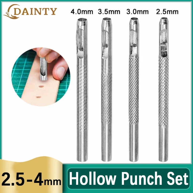 Набор дыроколов 2 5-4 мм Круглый дырокол инструмент для работы со стальной кожей