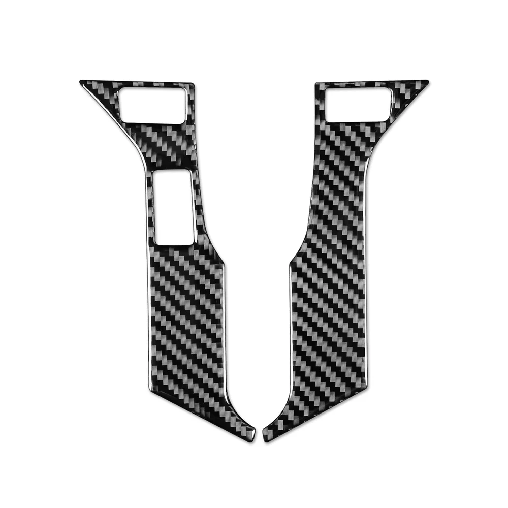 

2pcs Suitable For Toyota Takuma 15-20 Steering Wheel Carbon Fiber Decorative Stickers Wear Resistant Long Service Life Practical