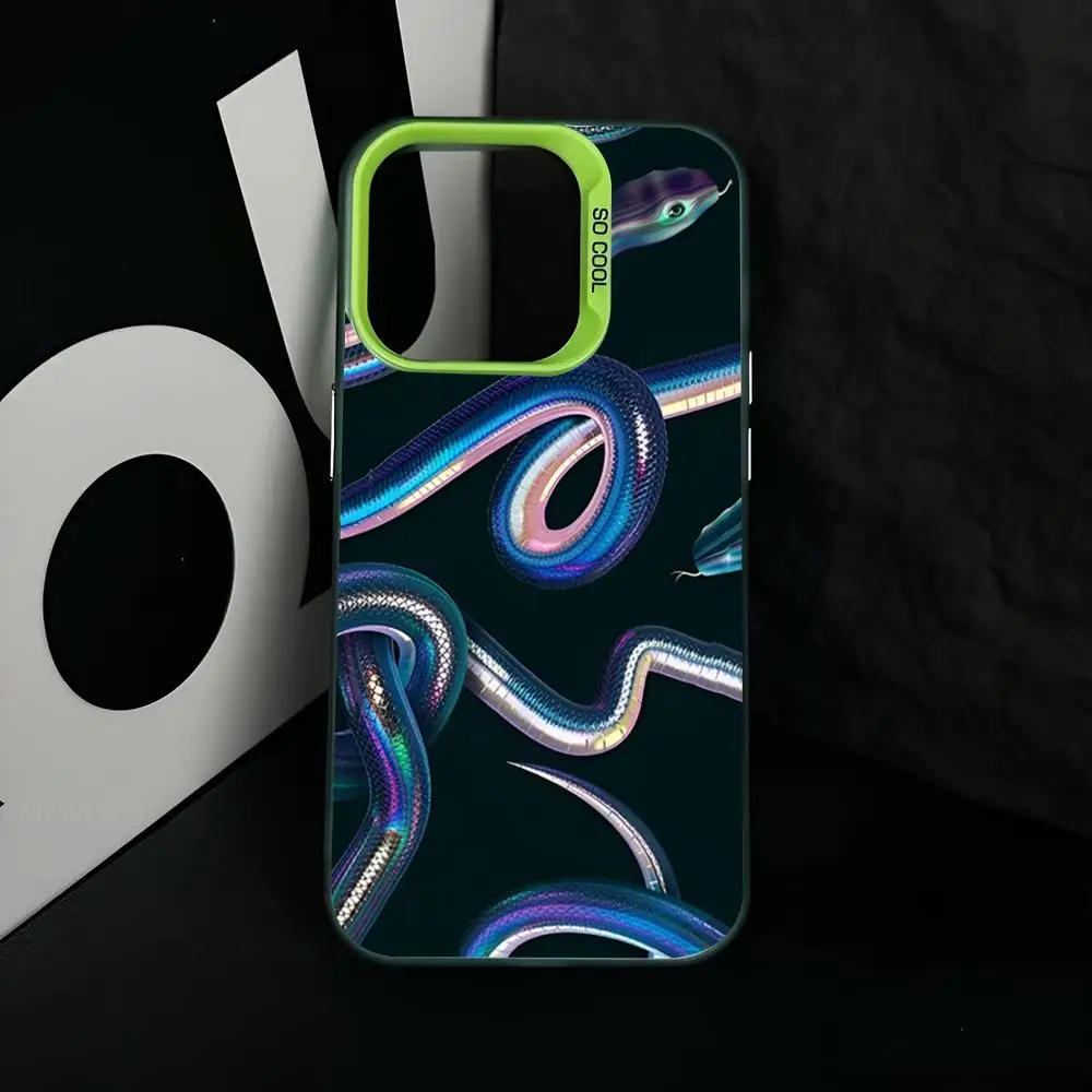 Черный чехол для телефона с изображением змеи Розы черепа черный белый крутой