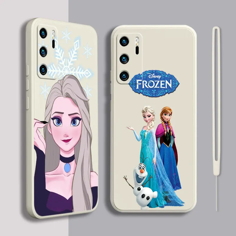 

Disney Frozen Phone Case For OPPO Find X5 X3 X2 Lite Pro Neo A96 A94 A93 A77 A76 A74 A73 Liquid Rope Funda Cover Soft Back Capa