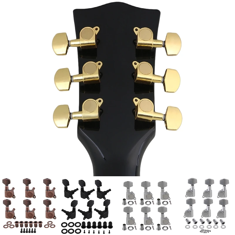 

6 Right/Lefe chrome machine heads for Electric & Acoustic guitars
