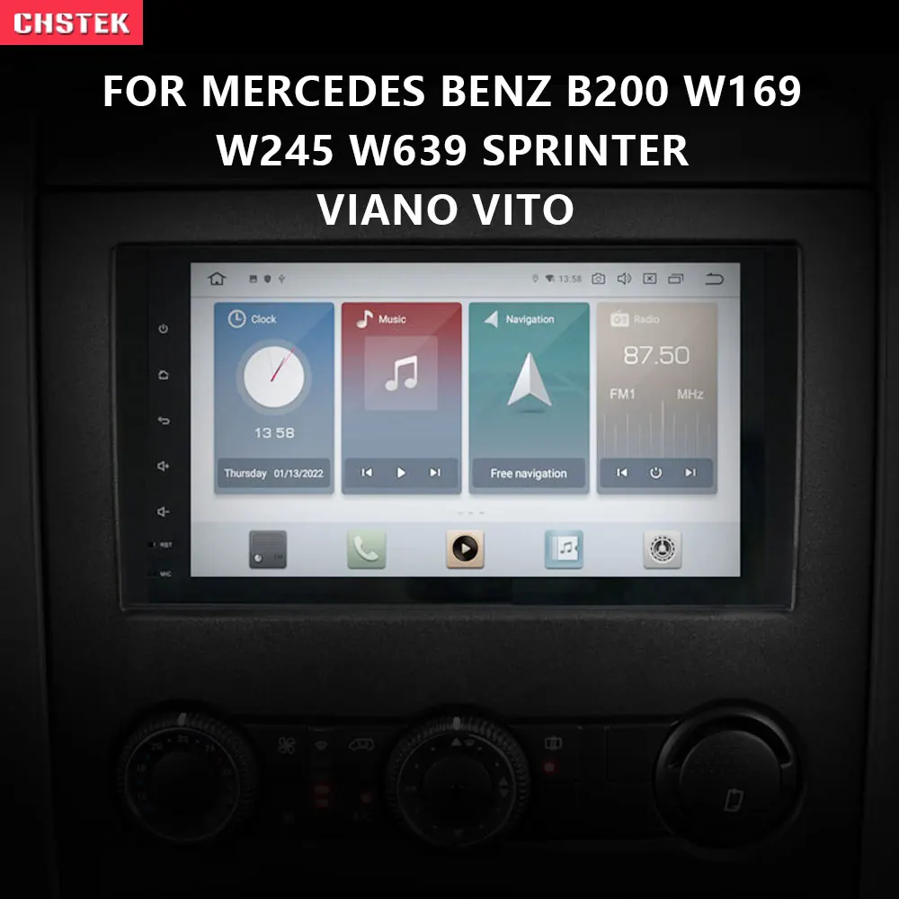 

CHSTEK 8G+128G PX6 Android11 2 Din Car Multimedia For Mercedes Benz B200 W169 W245 W639 Sprinter Viano Vito WiFi GPS Carplay DSP