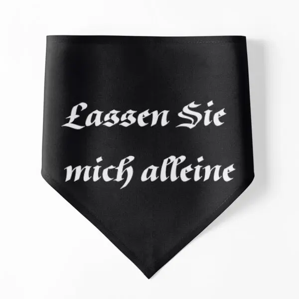 

Лассен Sie Mich аллеин, бандана для собак, шейный платок, платок для щенков, аксессуары для печати, шарф для домашних животных, праздничный костюм для вечеринки