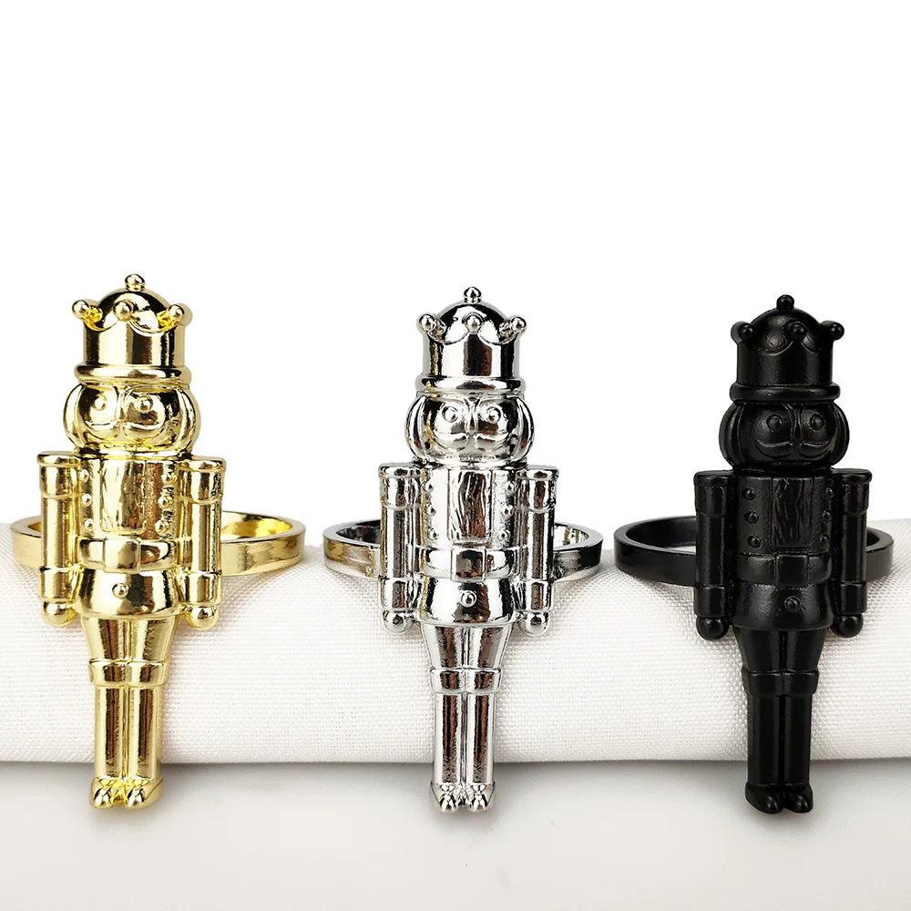 6 шт./лот кольцо для салфеток с изображением солдатика гайковёр Золотая защита Honor