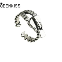 qeenkiss rg6769 fine jewelry wholesale fashion woman girl birthday%c2%a0wedding gift retro zipper 925 sterling silver open ring