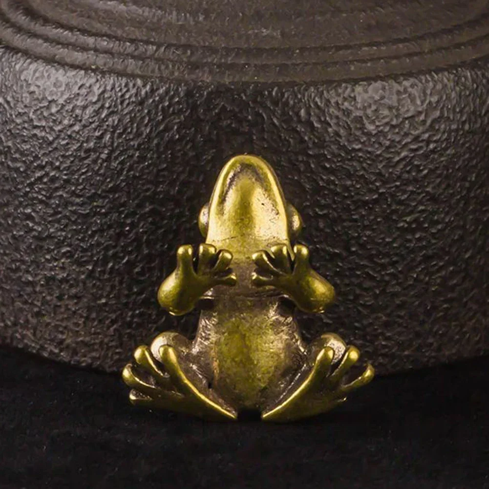 1 шт. автомобильные ретро латунные медицинские статуи дзен-буддизма-лягушки