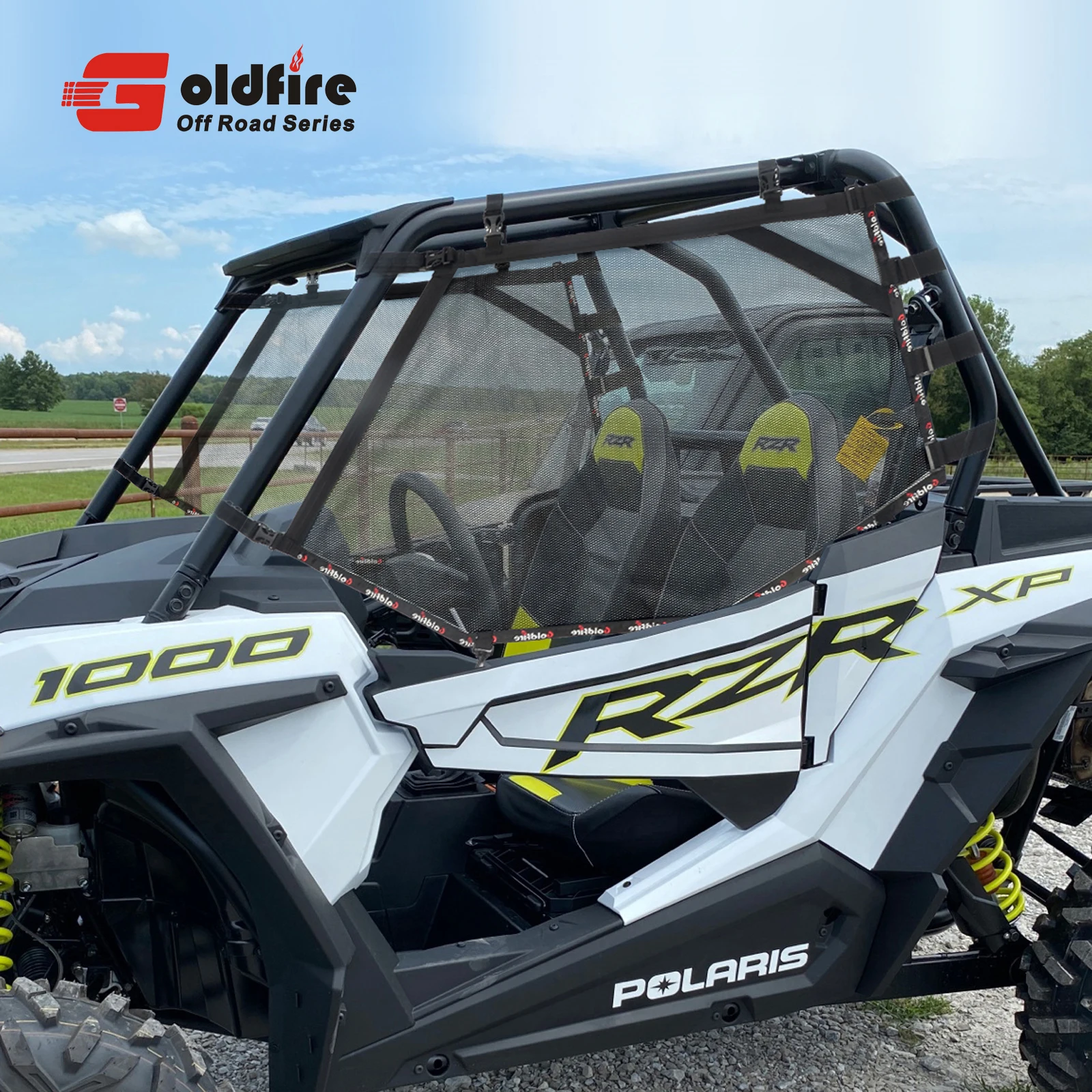 

UTV RZR Accessory Window Shade Nets Left Right & Rear Window Shield Fit for Polaris RZR 1000 XP Turbo POLARI RZR 500 570 800 900