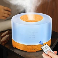 home humidificador essential oil diffuser 500ml aroma air freshener ultrasonic led night light remote control air purifiers