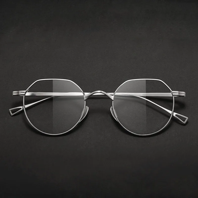 

Японские Брендовые очки, мужские титановые круглые Нестандартные оптические оправы, очки для женщин по рецепту, оправа для очков при близорукости KMN9916