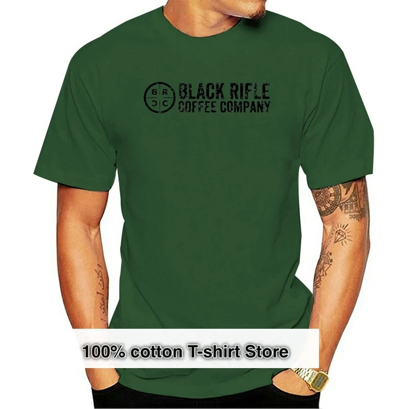 

Винтажная черная футболка с принтом винтовки кофейной компании, Размеры S M L Xl 2Xl Футболка
