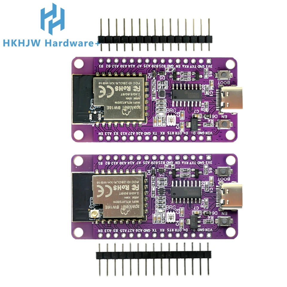 Bw16 Arduino RTL8720DN Двухдиапазонный модуль Wi-Fi Bluetooth BLE NICEMCU Плата ...