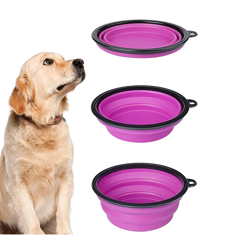 

350ML Collapsible Folding Silicone Pet Cat Dog Bowl Outdoor Travel Portable Puppy Food Container Feeder Dish Bowl Pet Supplies